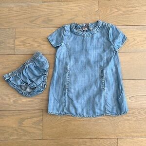VINCE Adorable Jean Chambray Dress with Bottoms